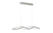 LED-Pendelleuchte Viso in nickel matt, 89 cm