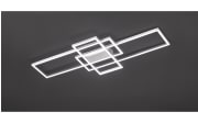 LED-Deckenleuchte Zenit in aluminium gebürstet, 104 cm