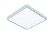 LED-Deckenleuchte Fueva 5 in chromfarbig, 28,5 x 28,5 cm