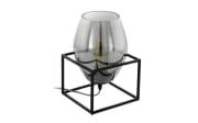 Tischleuchte Olival 1 in schwarz transparent
