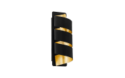  Wandleuchte Elizondo in schwarz/goldfarbig