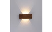 LED-Wandleuchte Palma mit Holzdekor, 32 cm