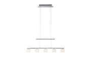 LED-Pendelleuchte Hydra, stahlfarbig, 5-flammig, 80 cm