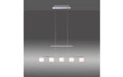 LED-Pendelleuchte Hydra, stahlfarbig, 5-flammig, 80 cm