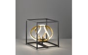 LED-Tischleuchte Gesa, schwarz/goldfarbig, 27 cm