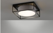 Deckenleuchte Carre in sandschwarz/grau, 50 cm