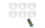 LED-Schranklichter Cabinet in weiß, 6-teilig