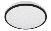 LED-Deckenleuchte Acorus IP44 in schwarz/weiß, 28 cm