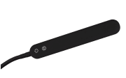 LED-Standleuchte Servo CCT in schwarz, 183 cm