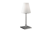 Tischleuchte Lucy, nickel satiniert, 36 cm