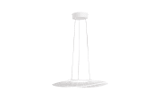 LED-Pendelleuchte Vela in weiß, 59 cm