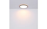 LED-Deckenleuchte Sapana IP44 in schwarz, 29,4 cm
