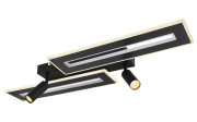LED-Deckenleuchte Marian CCT RGB in schwarz, 87 x 31 cm