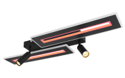 LED-Deckenleuchte Marian CCT RGB in schwarz, 87 x 31 cm