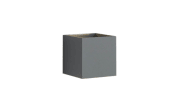 LED-Außenwandleuchte Cubi in hellgrau, 10 x 10 cm
