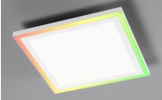 LED-Deckenleuchte Joy RGB in aluminiumfarbig/weiß, 32 x 32 cm