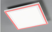LED-Deckenleuchte Joy RGB in aluminiumfarbig/weiß, 32 x 32 cm