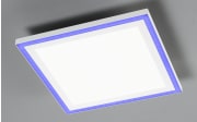 LED-Deckenleuchte Joy RGB in aluminiumfarbig/weiß, 32 x 32 cm