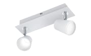 LED-Deckenleuchte Narcos, weiß matt, 2-flammig