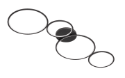 LED-Deckenleuchte Rondo in schwarz, 4-flammig, 97 cm