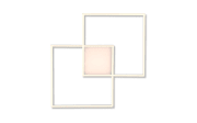 LED-Deckenleuchte Asmin CCT in stahlfarbig, 60 x 60 cm