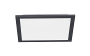LED-Deckenleuchte Flat, schwarz, 29,5 cm