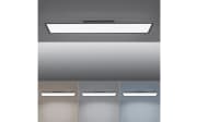 LED-Deckenleuchte Flat CCT in schwarz/weiß, 100 x 25 cm
