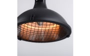 Decken-Heizstrahler Glow IP44 in schwarz, 43 cm