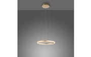 LED-Pendelleuchte Ritus, messing matt, 39,3 cm