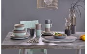 Zuckerdose Jasper in grau