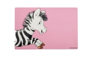 Platzset Happy Zoo in rosa mit Zebra