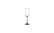 Sektkelch Jasper aus Glas in transparent/schwarz, 210 ml