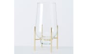 Vase Taro in gold/transparent, 32 cm