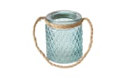 Windlicht Trax in blau, 8 cm
