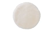 Sitzkissen aus Kunstfell, beige, 35 cm