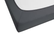 Boxspring-Spannbetttuch in anthrazit, 140 x 200 x 25 cm