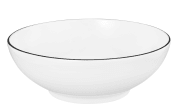 Dessertschale Lido Black Line in weiß, 15 cm