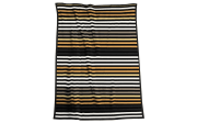 Plaid/Decke Basic Soft in Streifen gold, 150 x 200 cm