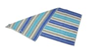 Handtuch Streifen in blau, 50 x 100 cm