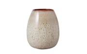 Vase Lave Home aus Steingut Drop beige groß, 17,5 cm