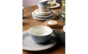 Kaffeeuntertasse Horizon Color Loop aus Porzellan in hellblau