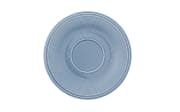 Kaffeeuntertasse Horizon Color Loop aus Porzellan in hellblau