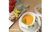 Suppenschale Vapiano in weiß, 2-teilig