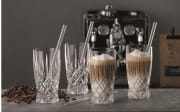 Latte Macchiato Gläser und Glastrinkhalme, 4er-Set