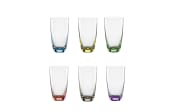 Becher Viva Colori aus Glas im 6er-Set aus Glas in bunt, 350 ml