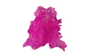 Kuhfellteppich Glam 410 in violett-silber, ca. 1,35 qm
