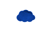 Hochflorteppich Cloud in blau, 60 x 90 cm