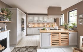 Einbauküche Chalet, Lack sand, inklusive Junker Elektrogeräte
