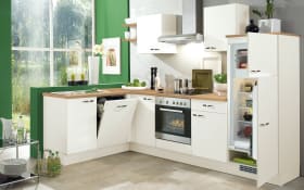 Einbauküche IP 1200, magnolienweiß, inkl. Privileg Elektrogeräte