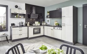 Einbauküche PN100/PN80, Fichte Whitewashed Nachbildung, inklusive Elektrogeräte